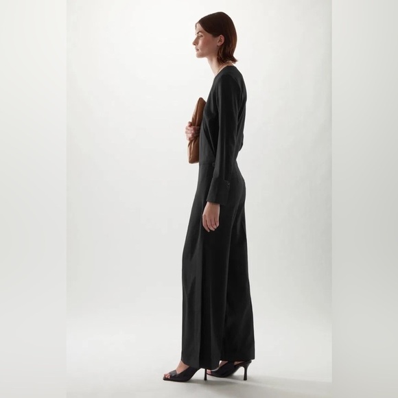 COS Luxury Wool Black Jumpsuit Size 4 - Picture 1 of 16